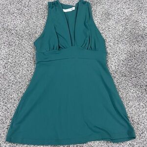 Susana Monaco Deep Neck Sleeveless Tank Top Dark Green Women’s Size XS